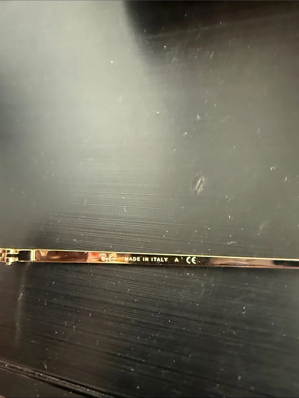 Ray-ban “colonel” gradient  blue / gold non polar sunglasses